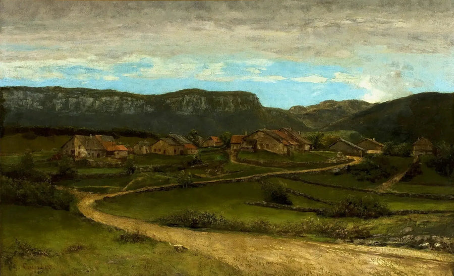 Landskap nær Ornans. - Gustave Courbet