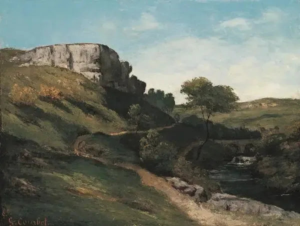 Landskap nær Maisières - Gustave Courbet