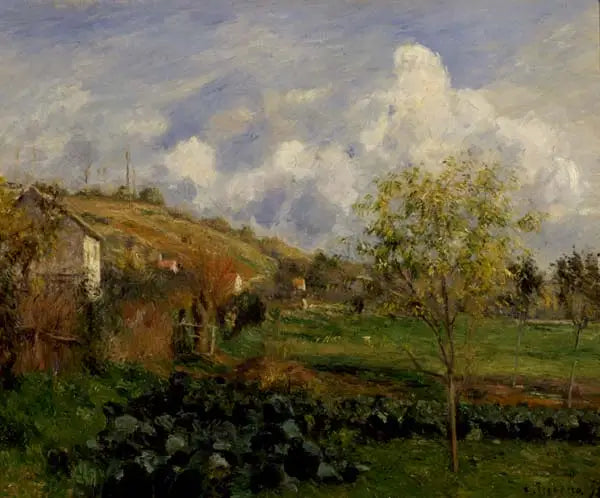 Landskap nær Pontoise - Camille Pissarro
