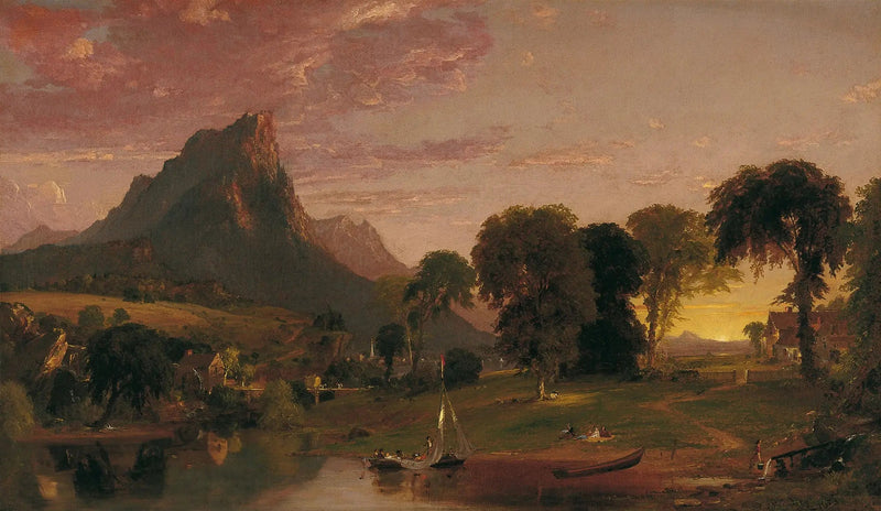  Landskap nær Sherburne, Chenango fylke, New York - Jasper Francis Cropsey