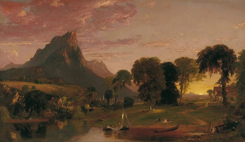  Landskap nær Sherburne, Chenango fylke, New York - Jasper Francis Cropsey
