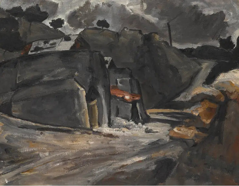Provençalsk landskap (Steiner ved l'Estaque) - Paul Cézanne