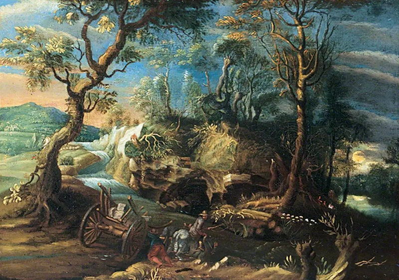 Fjellandskap med personer - Peter Paul Rubens