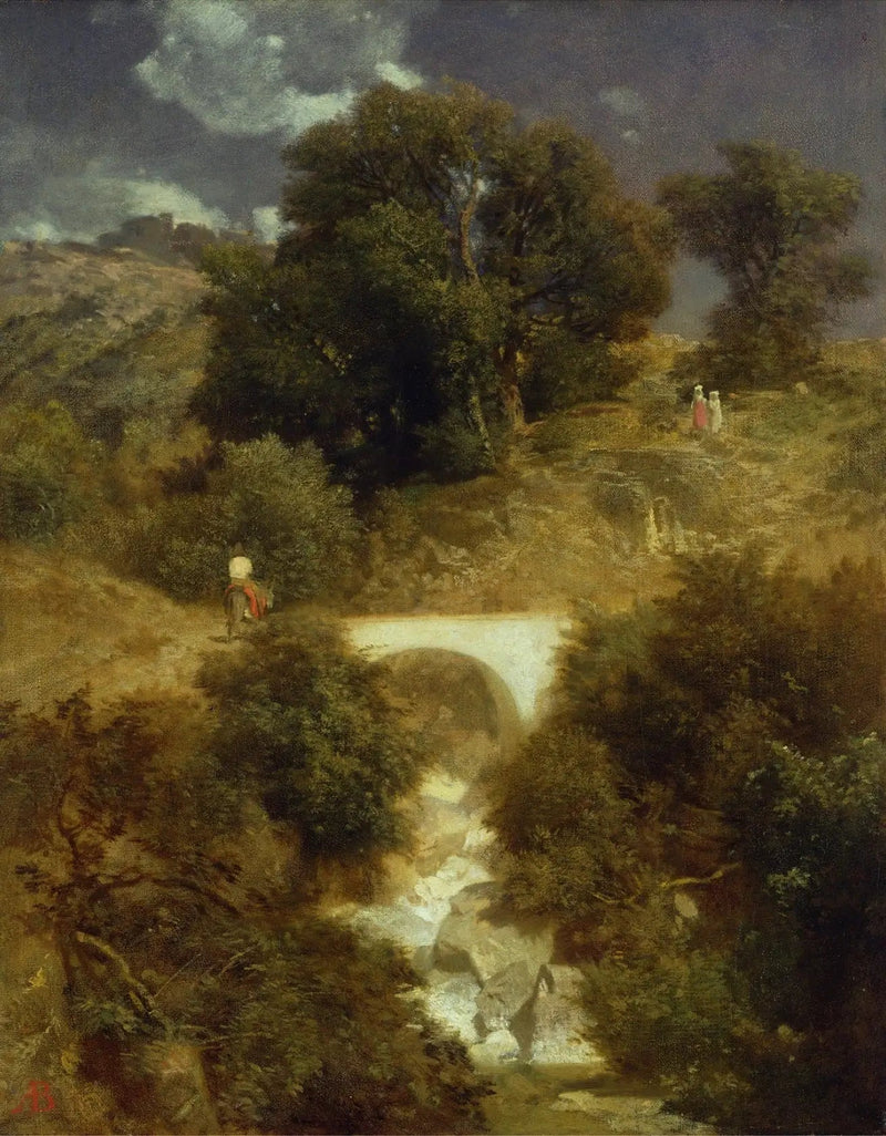Romersk landskap med en bro - Arnold Böcklin

Source:
Paysage romain avec un pont - Arnold Böcklin
