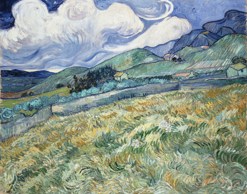 Fjellandskap bak Saint-Paul-sykehuset - Vincent van Gogh