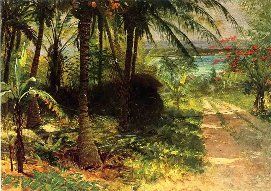 Paysage tropical - Albert Bierstadt - Alpha Reproduction