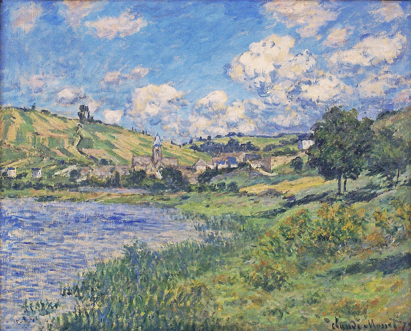 Landskap. Vétheuil W526 - Claude Monet