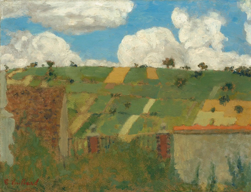 Landskap, Villeneuve-sur-Yonne - Édouard Vuillard