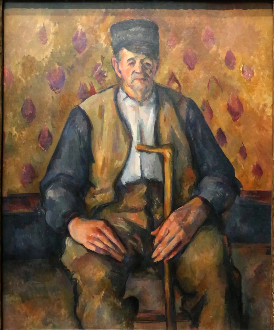Sittende bonde - Paul Cézanne