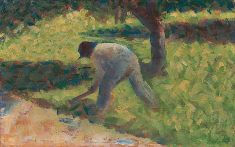 Bonde med en hakke - Georges Seurat