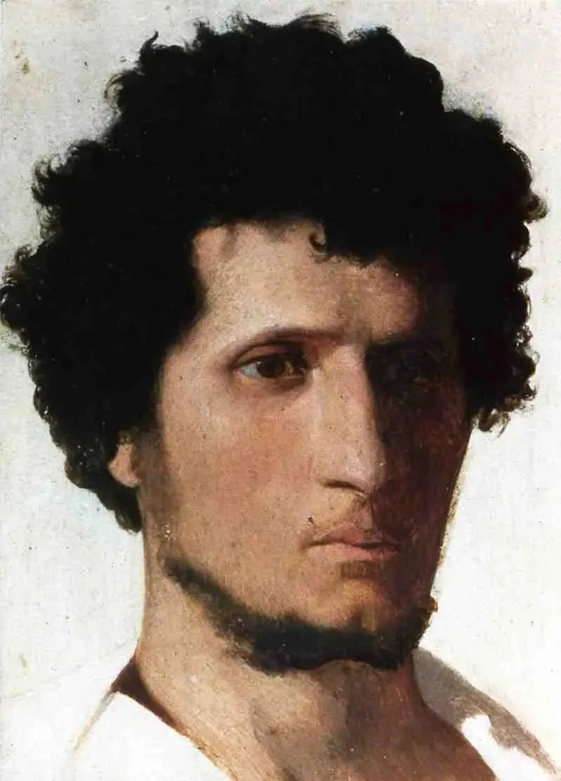 Bonde fra den romerske landsbygda, forfra - Jean-Léon Gérôme