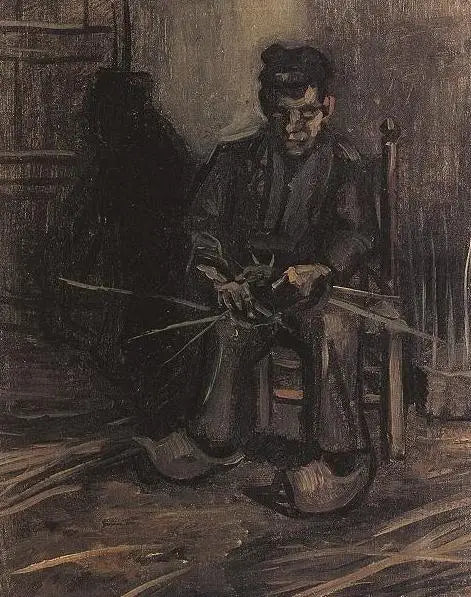 Bonde som lager en kurv - Vincent van Gogh