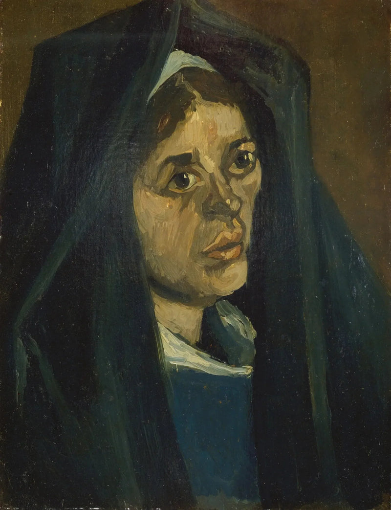 Bondekvinne med grønt sjal - Vincent van Gogh