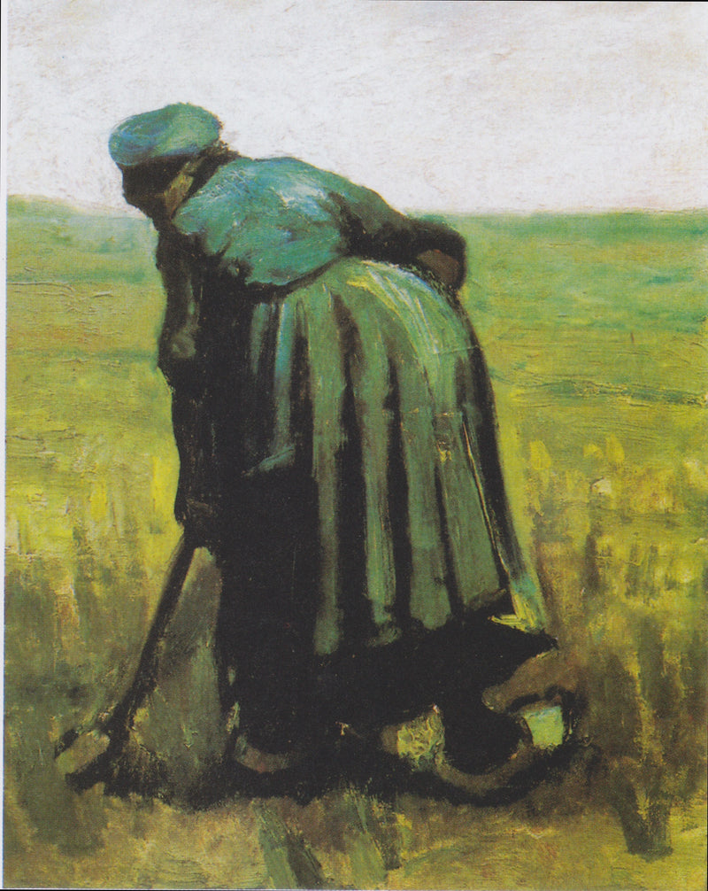 Kvinne med en spade, sett bakfra - Vincent van Gogh