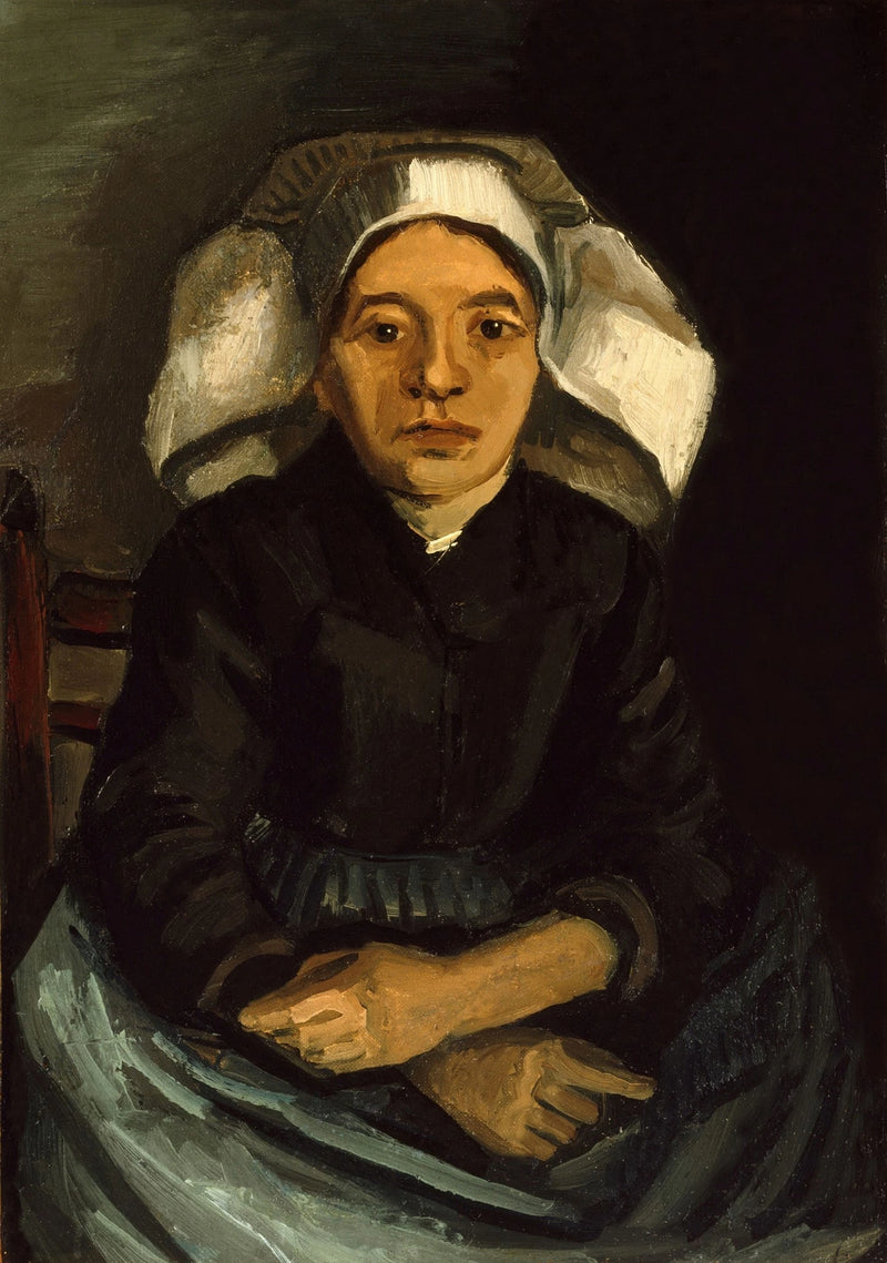 Bonde, halvfigur, sittende - Vincent van Gogh
