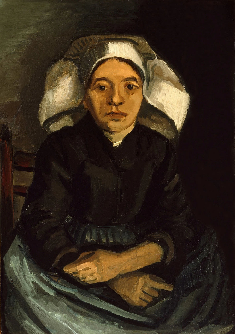 Bonde, halvfigur, sittende - Vincent van Gogh