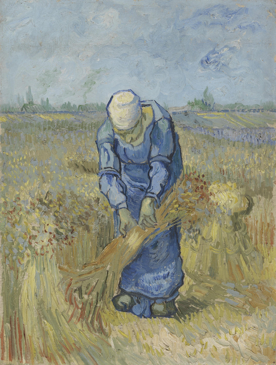 Bondekvinne som binder bunter (etter Millet) - Vincent van Gogh