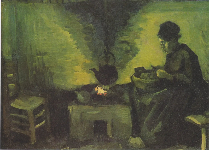 Bonde ved peisen - Vincent van Gogh