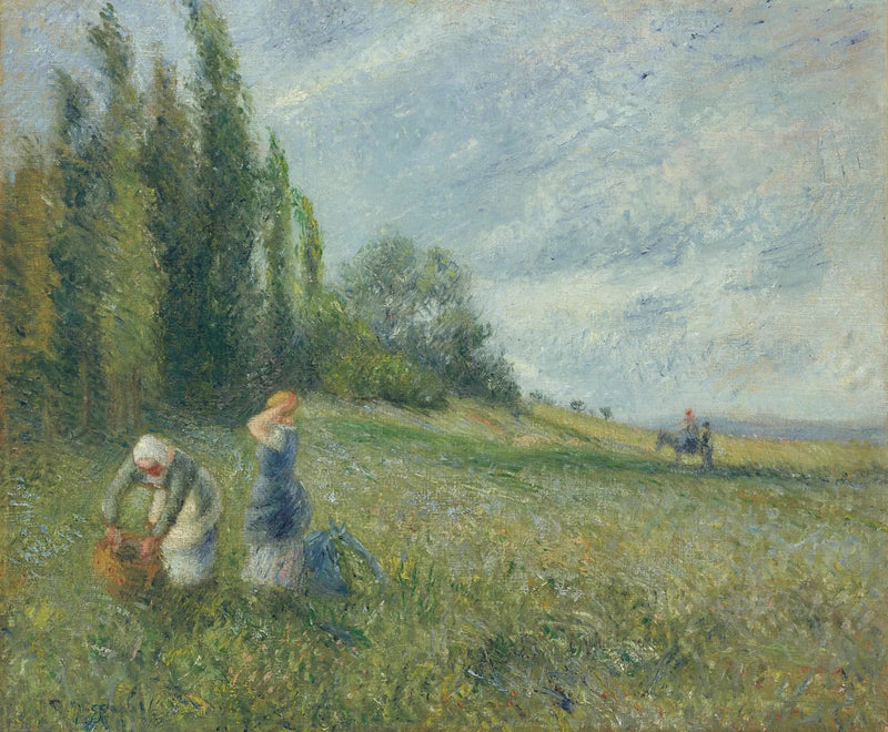 Bønder på markene, Pontoise - Camille Pissarro