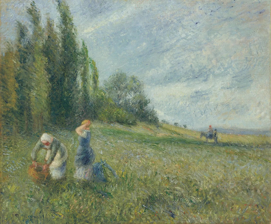 Bønder på markene, Pontoise - Camille Pissarro
