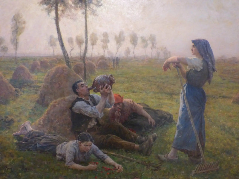 Bønder som hviler - Jules Breton