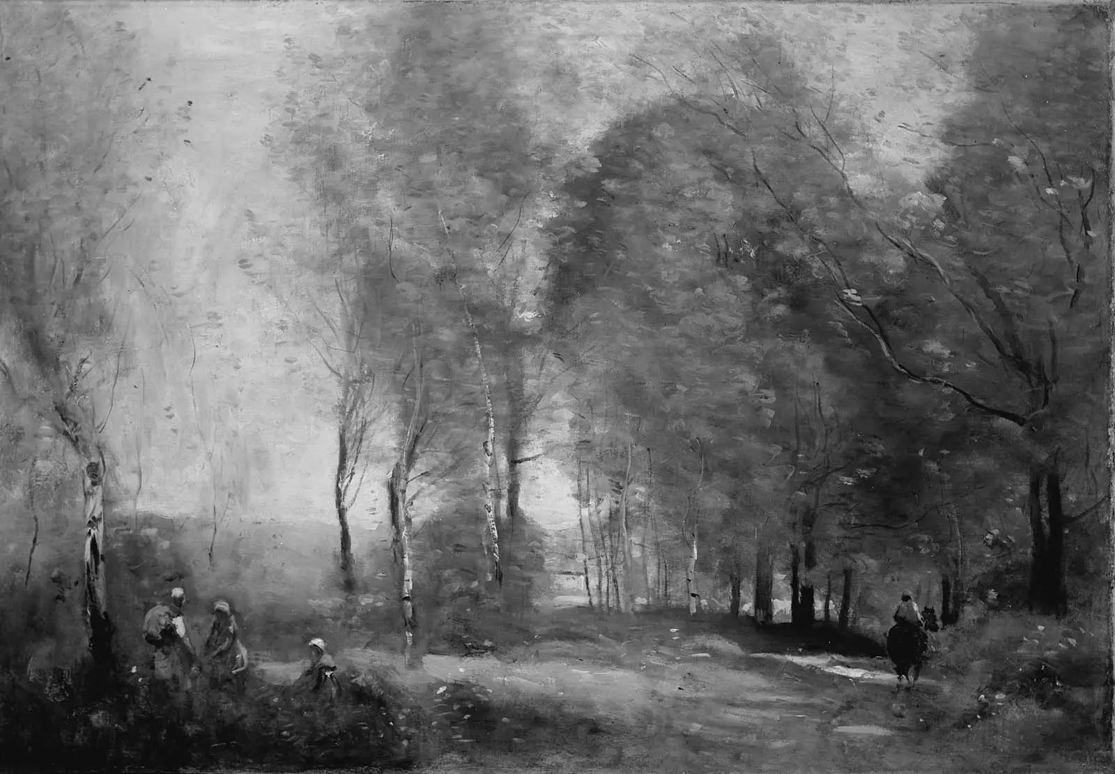 Paysans dans une clairière près d’Arras - Jean-Baptiste Camille Corot - Alpha Reproduction