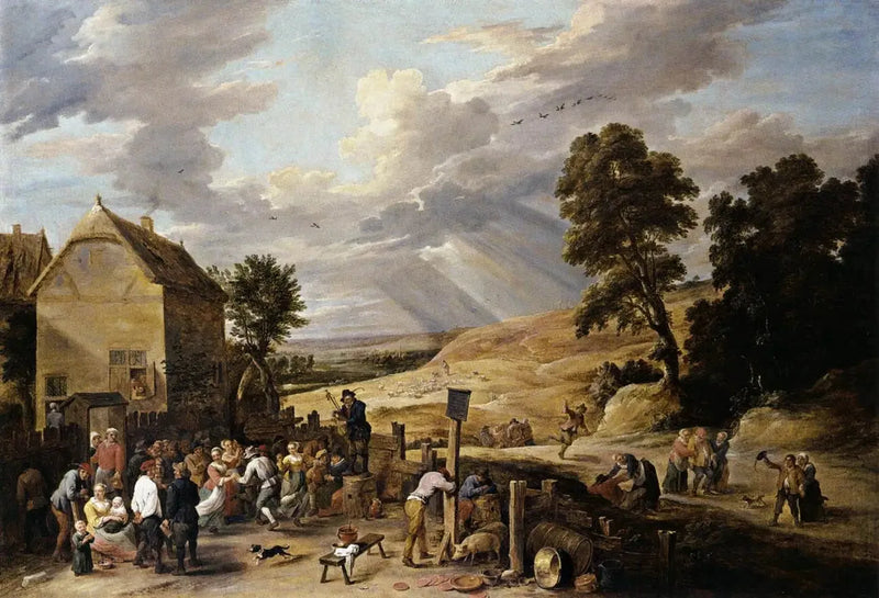Bønder som danser foran en vertshus - David Teniers den Yngre

Source:
Paysans dansant devant une auberge - David Teniers le Jeune