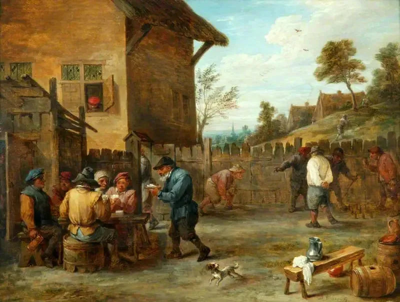 Bønder som spiller kort og kuler i en gårdsplass - David Teniers den Yngre

Source:
Paysans jouant aux cartes et aux quilles dans une cour - David Teniers le Jeune