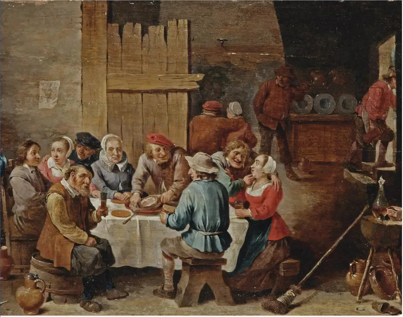 Bønder som spiser og drikker innendørs - David Teniers den Yngre

Source:
Paysans mangeant et buvant dans un intérieur - David Teniers le Jeune