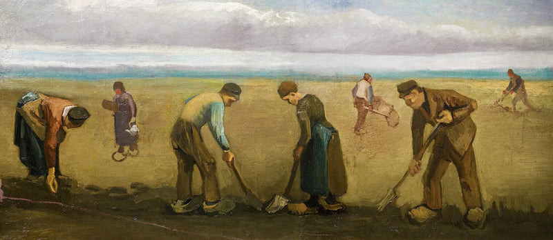 Bønder som planter poteter - Vincent van Gogh