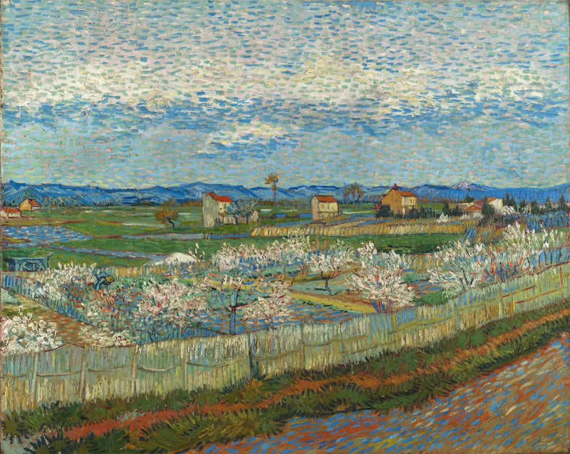Blomstrende ferskentrær - Vincent van Gogh