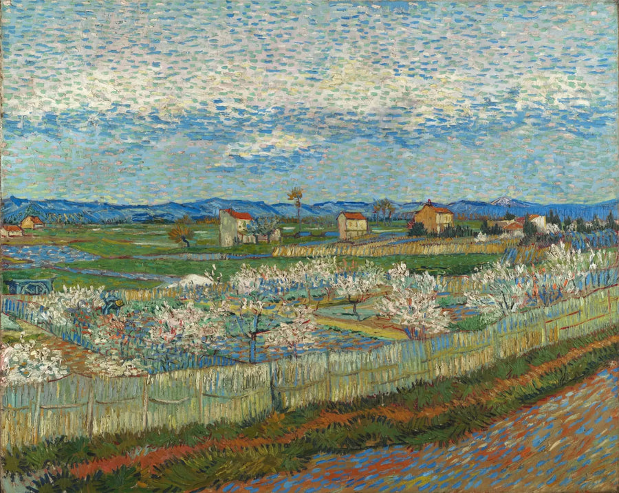 Blomstrende ferskentrær - Vincent van Gogh