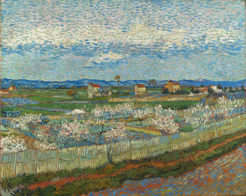 Blomstrende ferskentrær - Vincent van Gogh