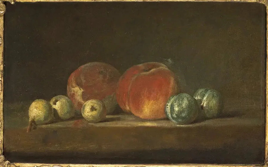 Fersken og plommer - Jean Siméon Chardin