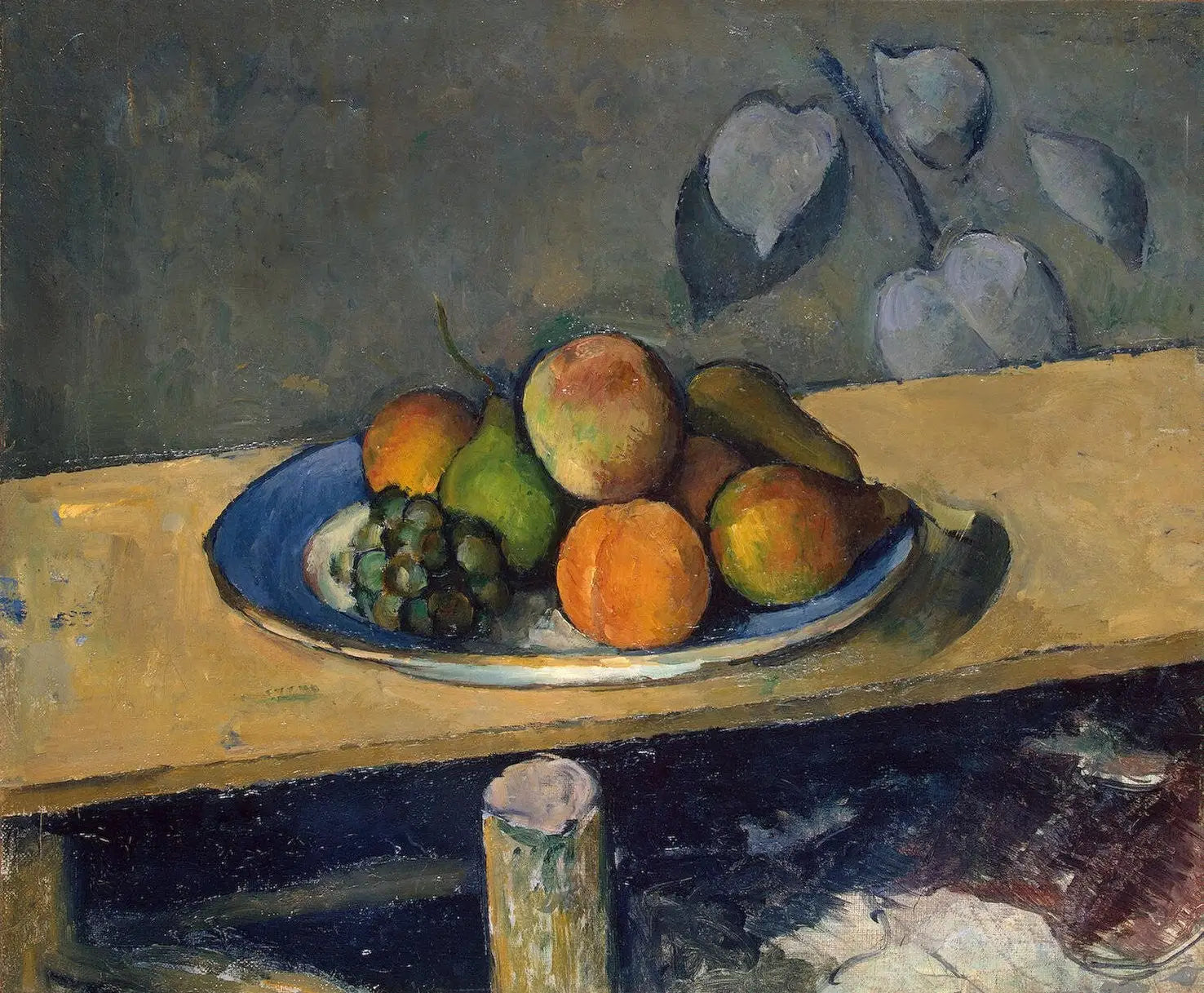 Reproduction du tableau « Pêches, poires et raisin - Paul Cézanne » par Alpha Reproduction en peinture à l’huile