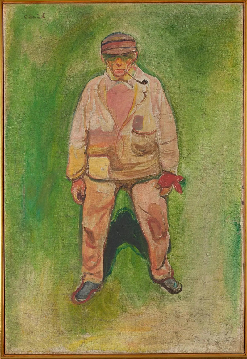 Fisker på en grønn eng - Edvard Munch