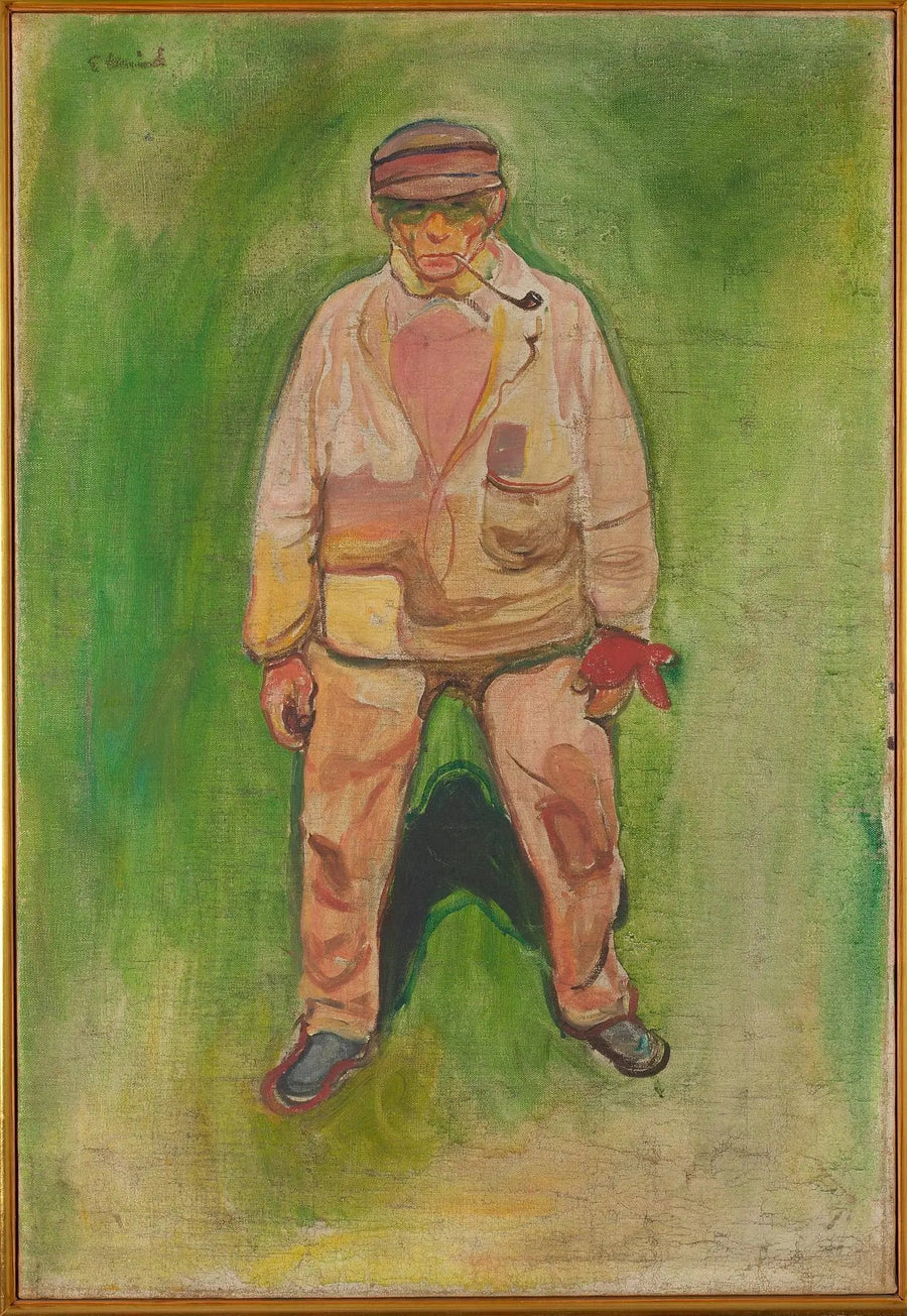 Fisker på en grønn eng - Edvard Munch