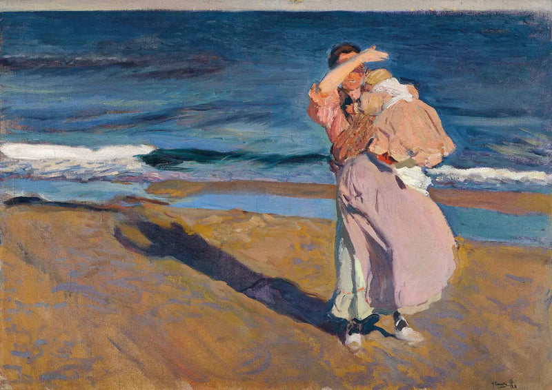 Fisker med sin sønn - Joaquín Sorolla
