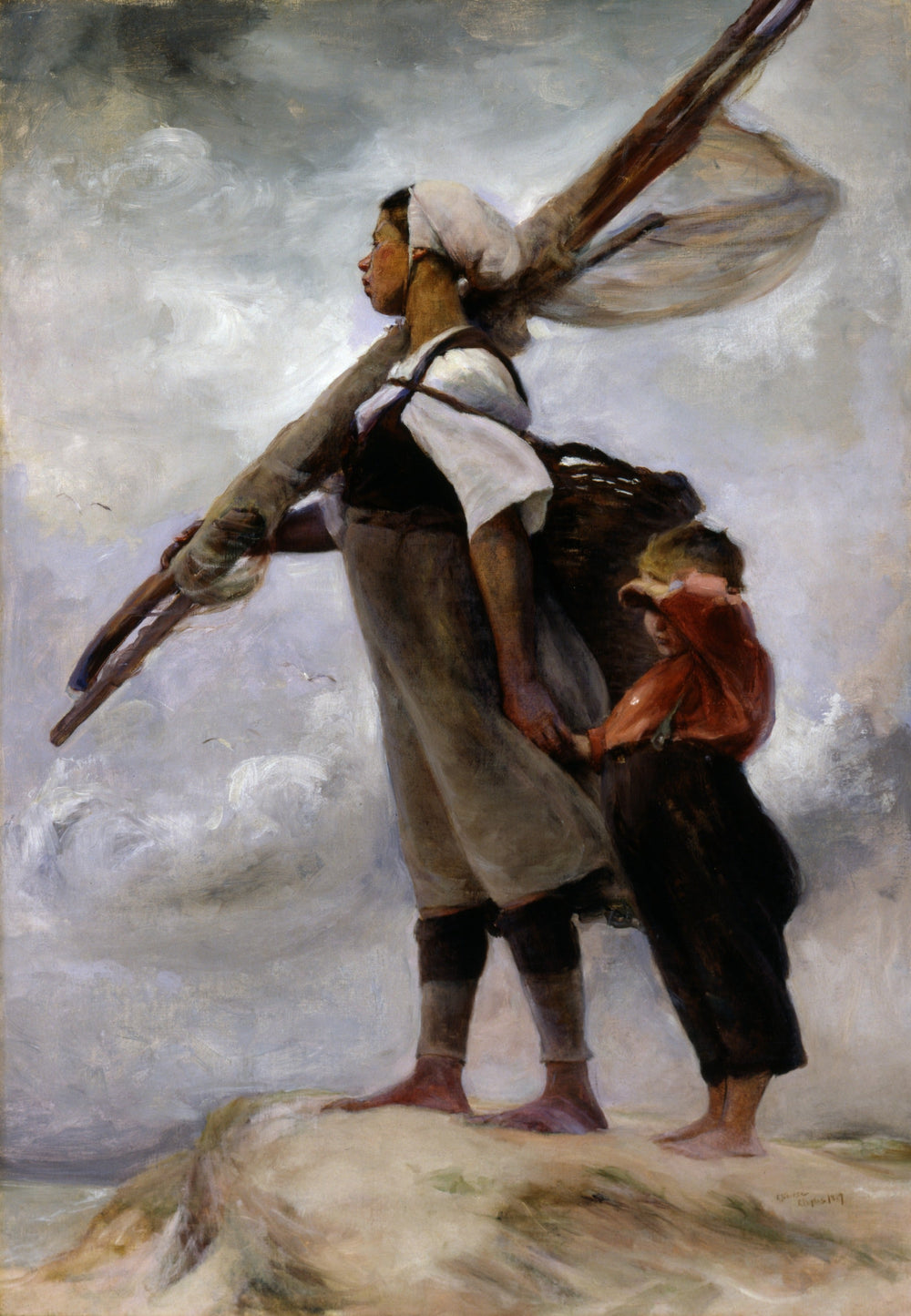Pêcheuse de Picardie - Elizabeth Nourse image 1 tableau peint à l’huile sur toile