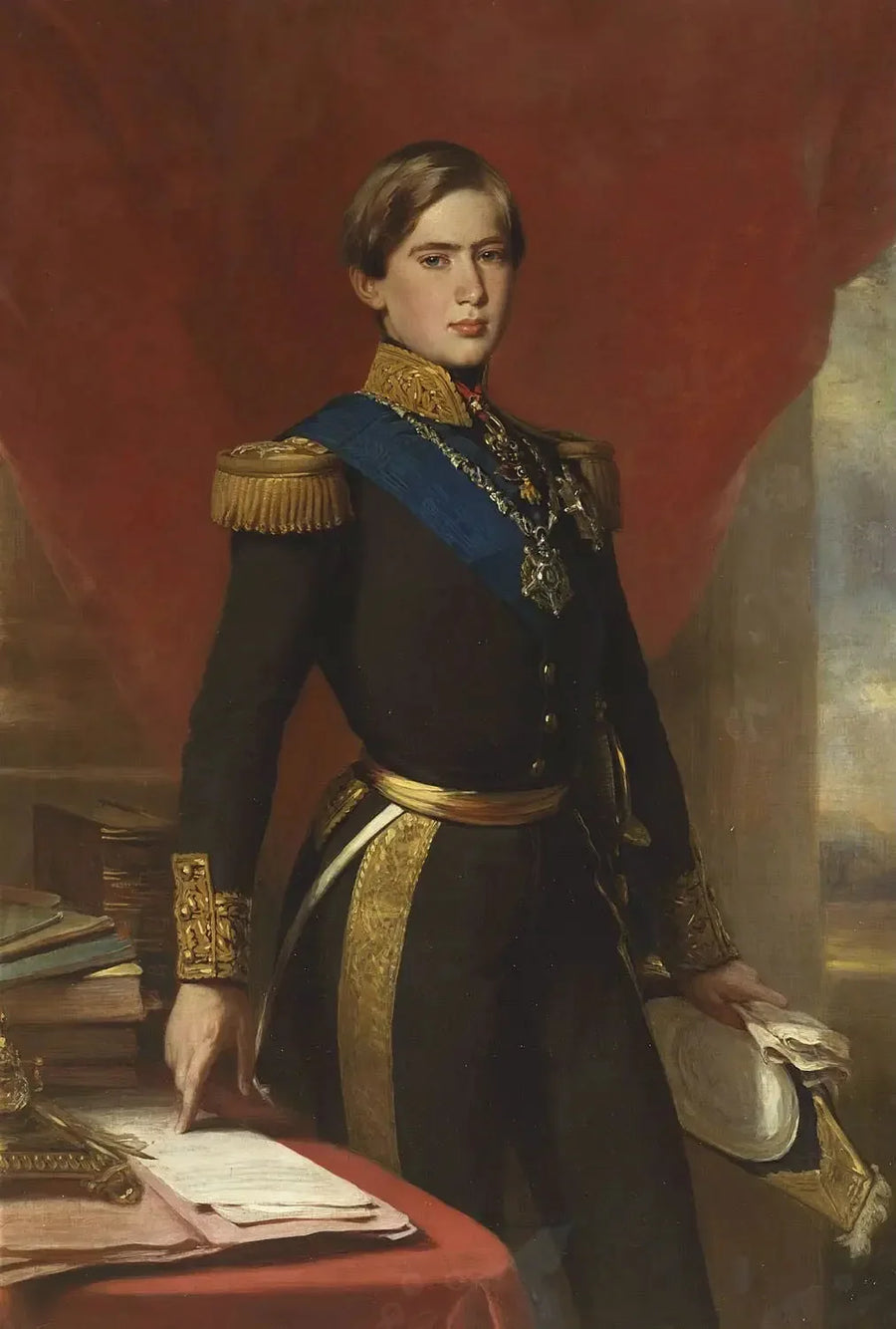 Pedro V, konge av Portugal (1837-1861) - Franz Xaver Winterhalter

Source:
Pedro V, roi du Portugal (1837-1861) - Franz Xaver Winterhalter