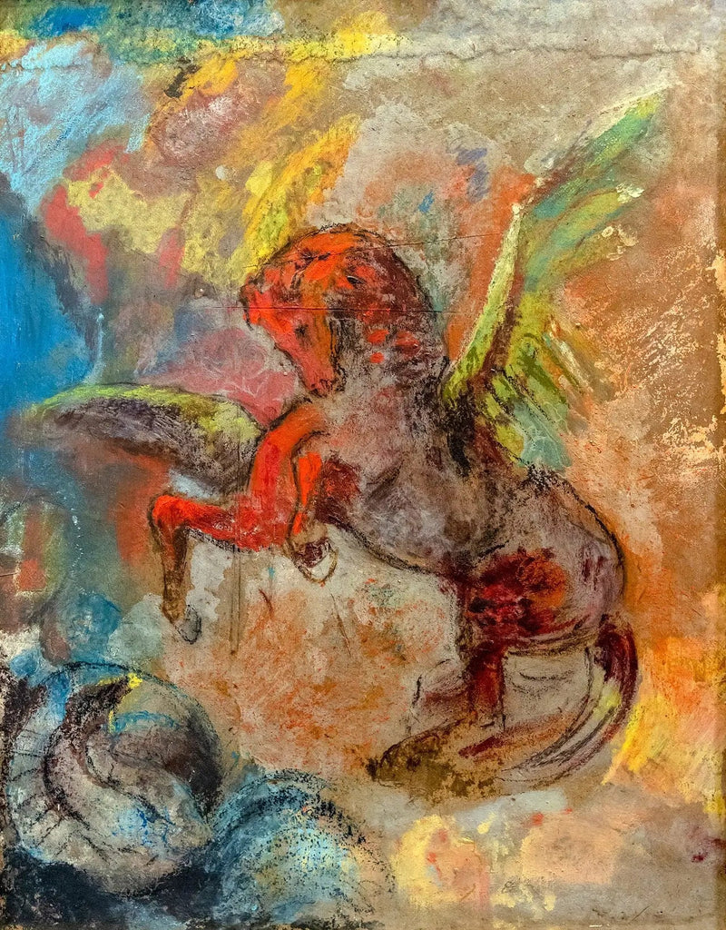 Pegasus og Hydraen - Odilon Redon