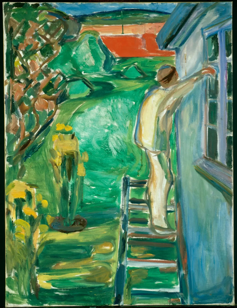 Maler nær veggen - Edvard Munch