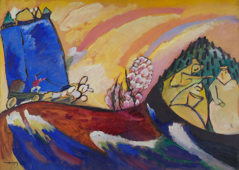 Maleri med Troïka - Vassily Kandinsky