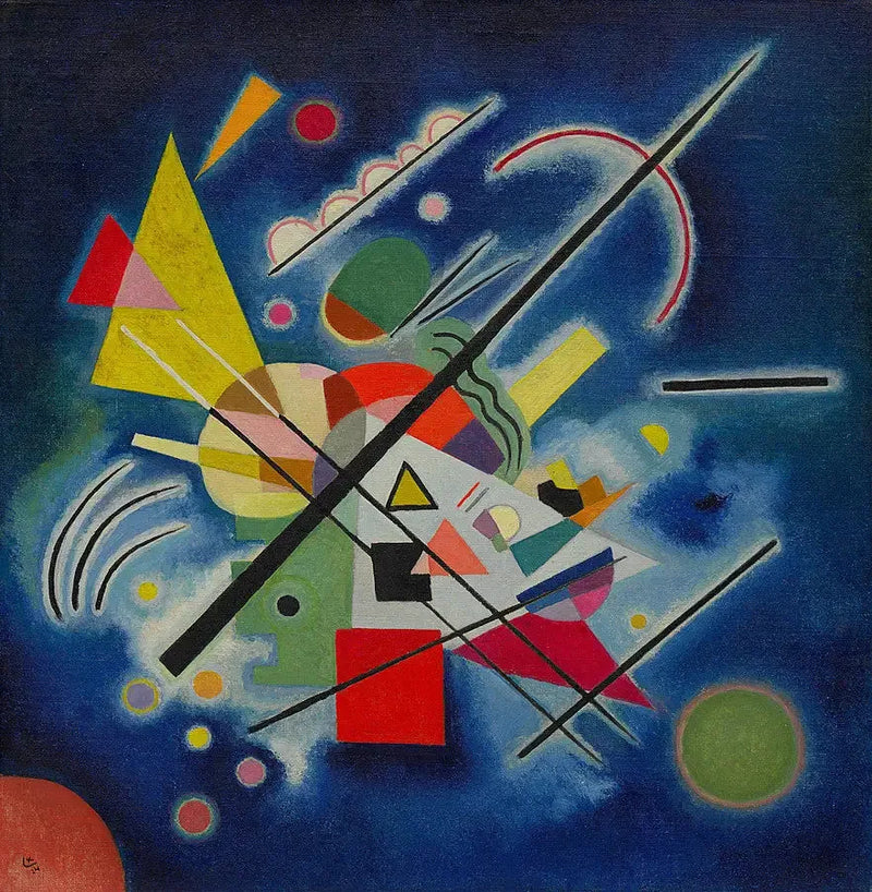 Blå maleri - Vassily Kandinsky