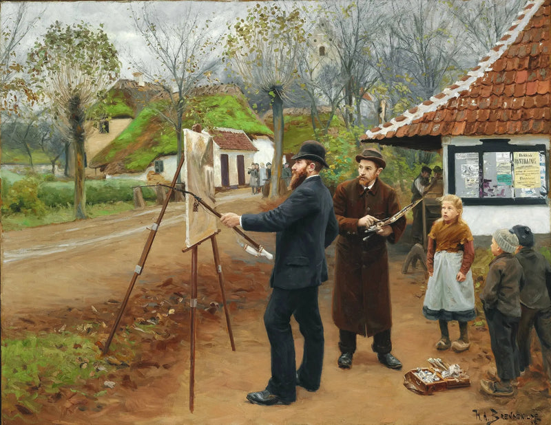 L. A. Ring maleri nær smia i Aasum - H. A. Brendekilde

Source:
Peinture de L. A. Ring près de la forge d'Aasum - H. A. Brendekilde