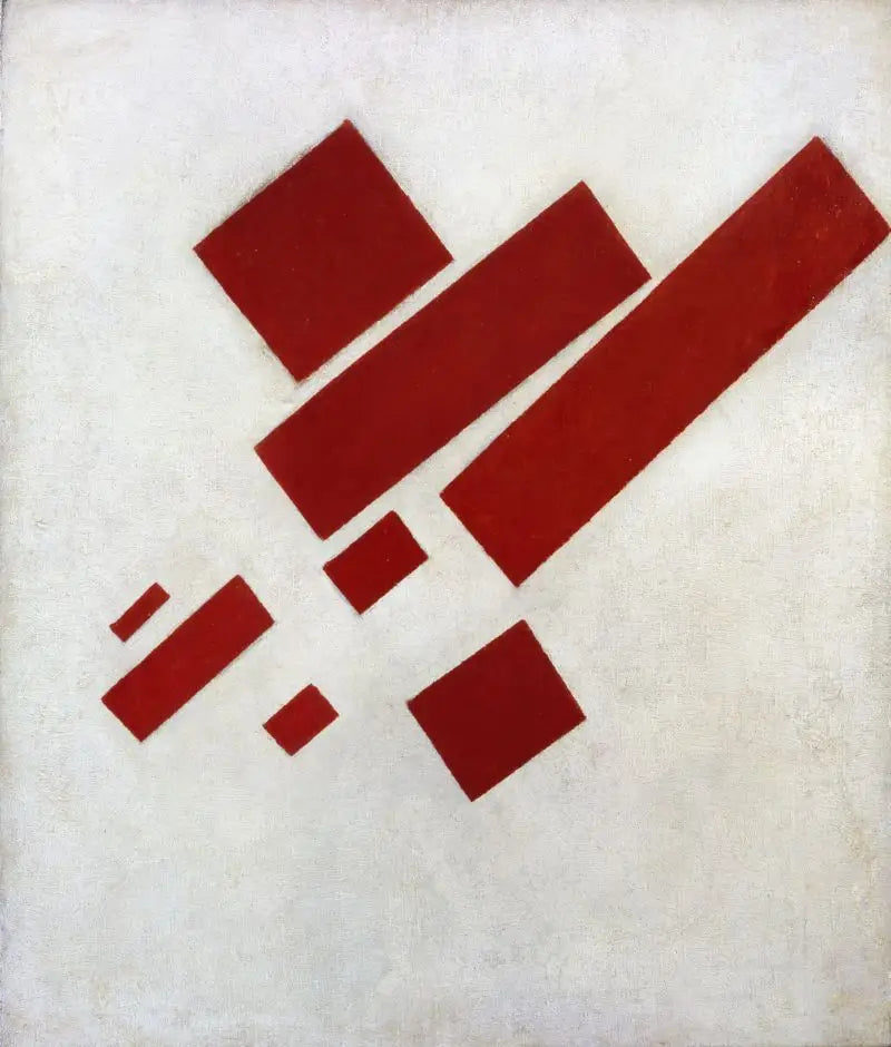 Suprematisme maleri: åtte røde rektangler - Kazimir Malevich