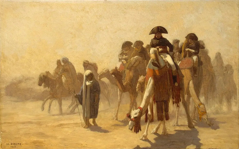 Napoleon-pendelen hans kampanje i Egypt - Jean-Léon Gérôme