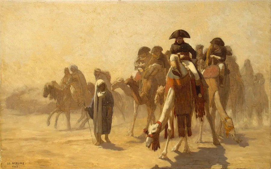 Napoleon-pendelen hans kampanje i Egypt - Jean-Léon Gérôme