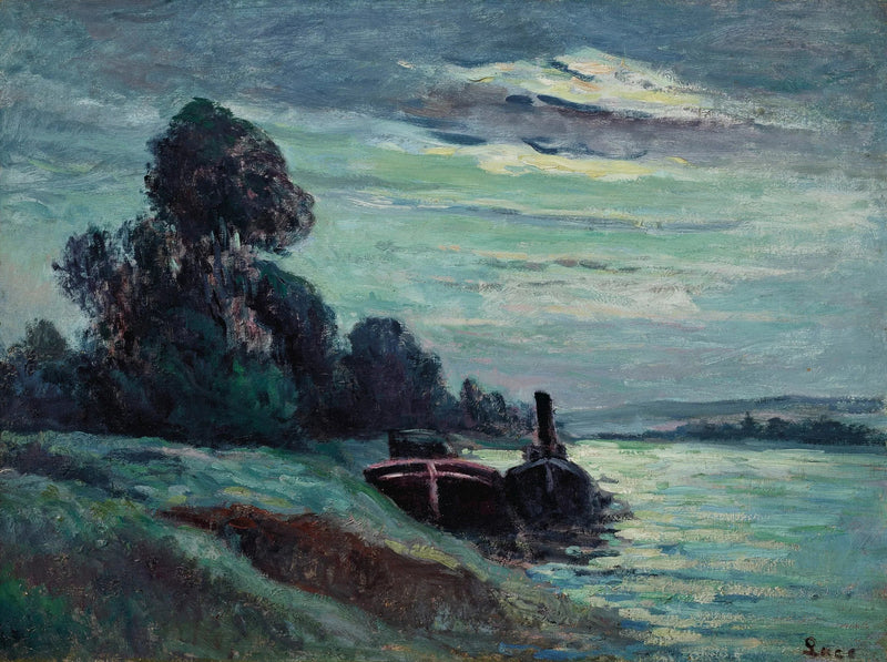 Ferges på Seinen - Maximilien Luce
