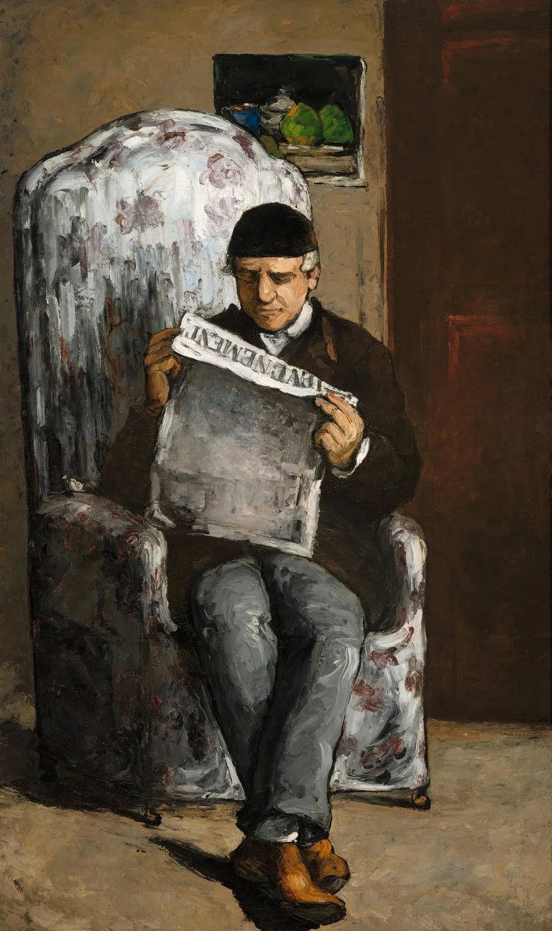Far til kunstneren som leser hendelsen - Paul Cézanne